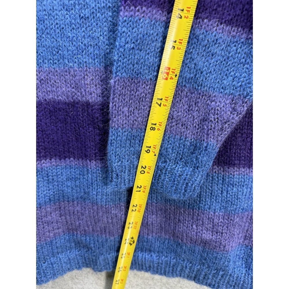 VTG Abercrombie & Fitch Women's Long  Turtle Neck Purple Sweater Size M - Picture 4 of 6